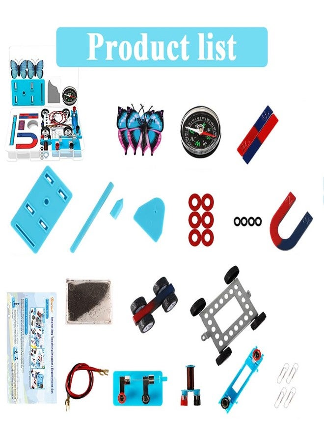 Burnur Science Experiment Magnets Set for Kids Electromagnet and Basic Circuit Tools Kit for School Lab Education Physics Projects DIY STEM Kit Educational Toys for Child - Image 2